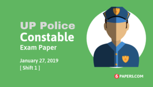 UP Police Constable Exam Paper 27 January 2019 Answer Key Morning